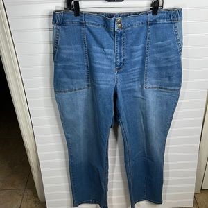 Matilda Jane Good Hart Keystone Tapered pull on denim jeans Size XL